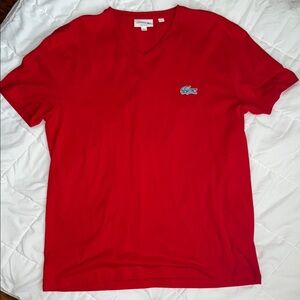 Lacoste Red Short Sleeve Tee